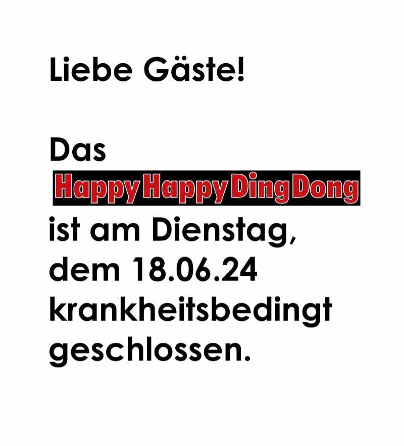 Dienstag Geschlossen