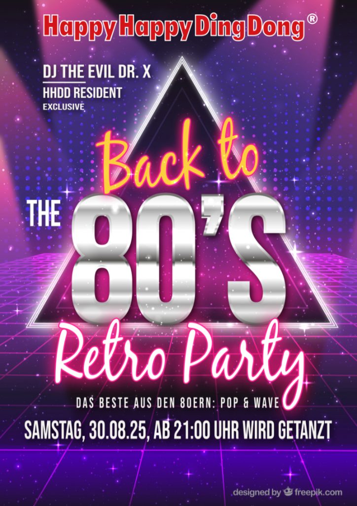 Poster 80er party